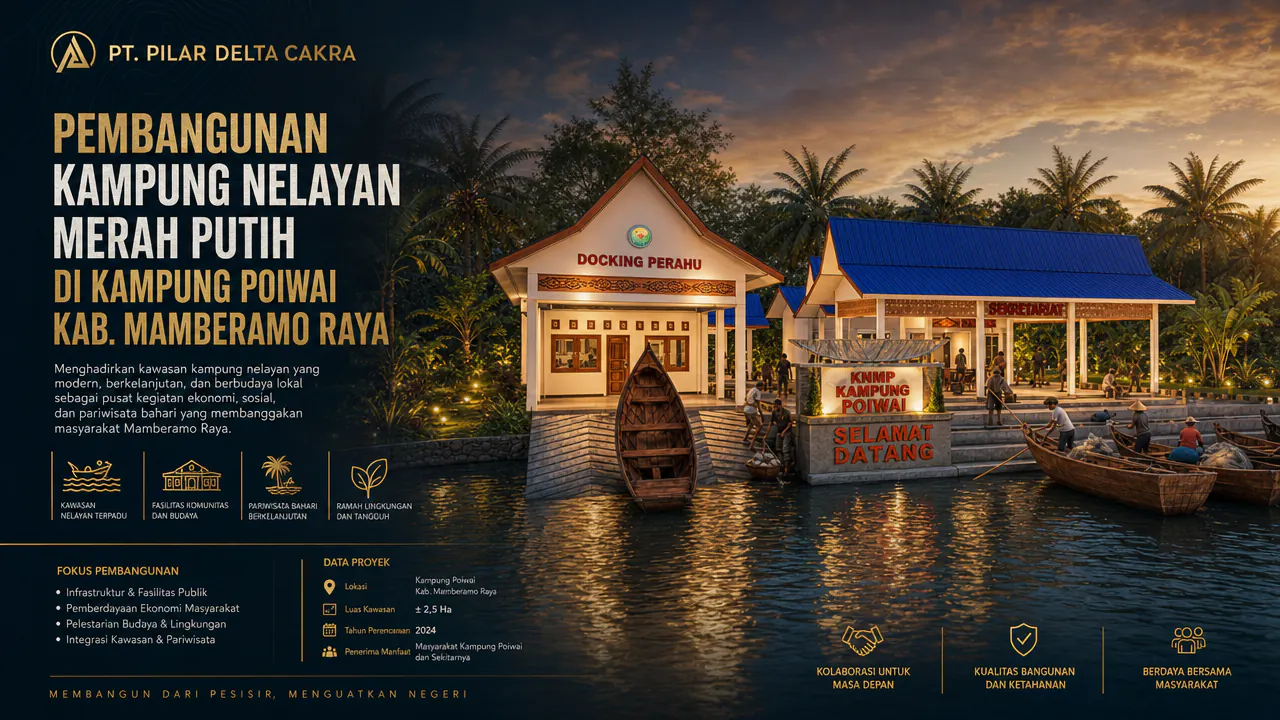 KAMPUNG NELAYAN MERAH PUTIH DI KAMPUNG POIWAI