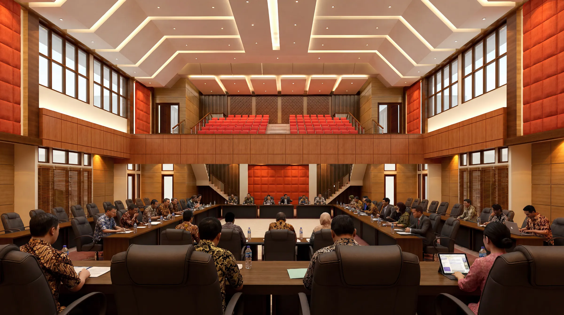 Konsep  Desain kantor DPRD Kotamadya Palu, Sulawesi Tengah