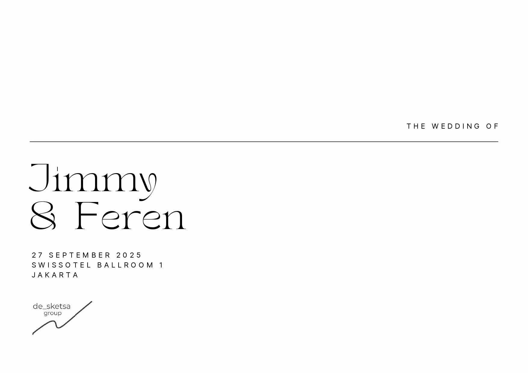 Wedding Jimmy & Feren