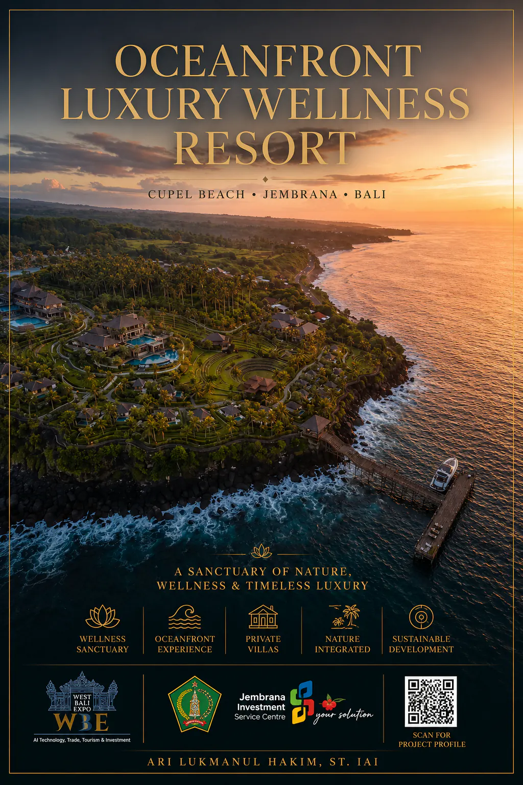 OCEANFRONT LUXURY WELLNESS RESORT CUPEL BEACH JEMBRANA WEST BALI