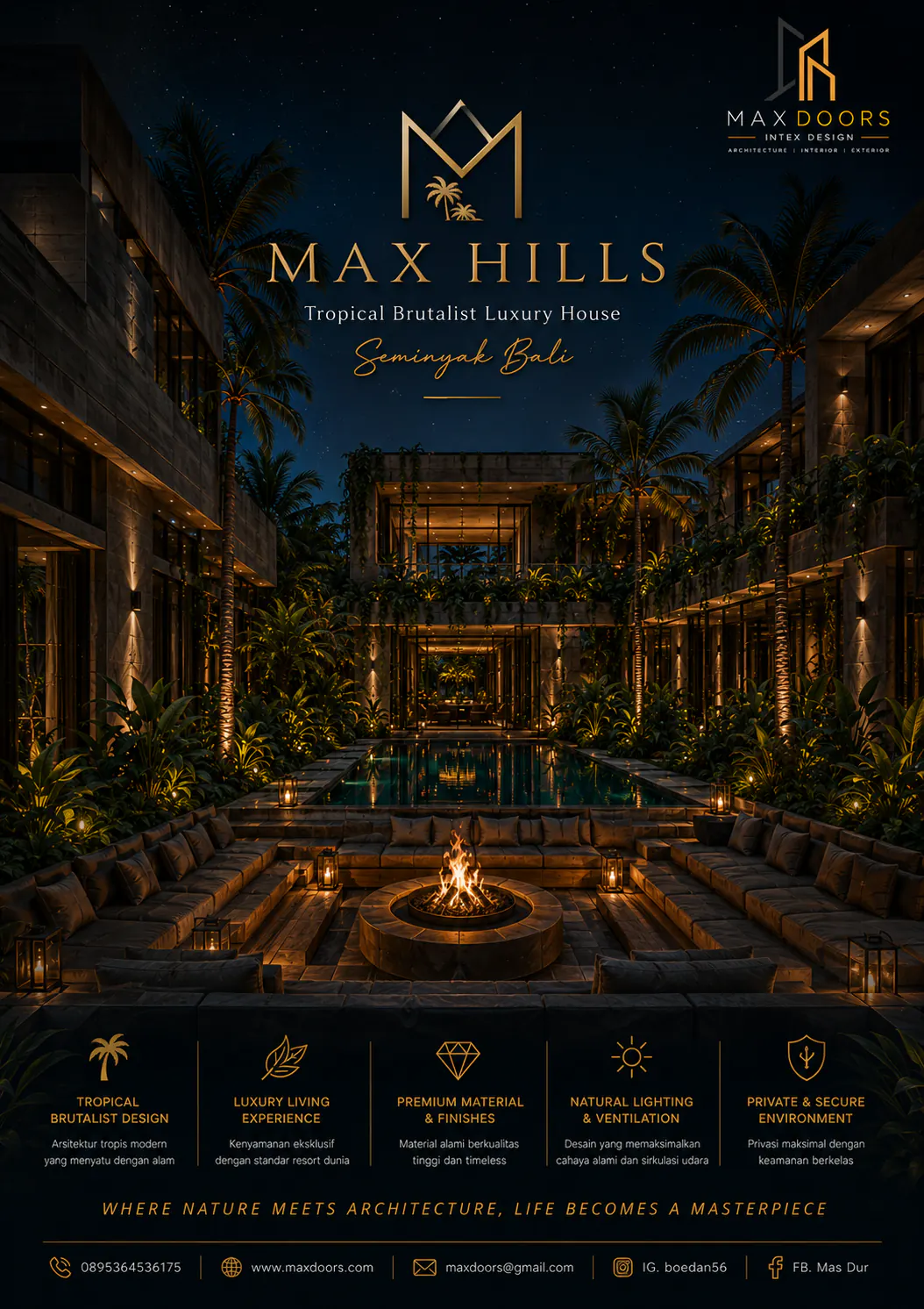 Max Hills Tropical Brutalist Luxury House