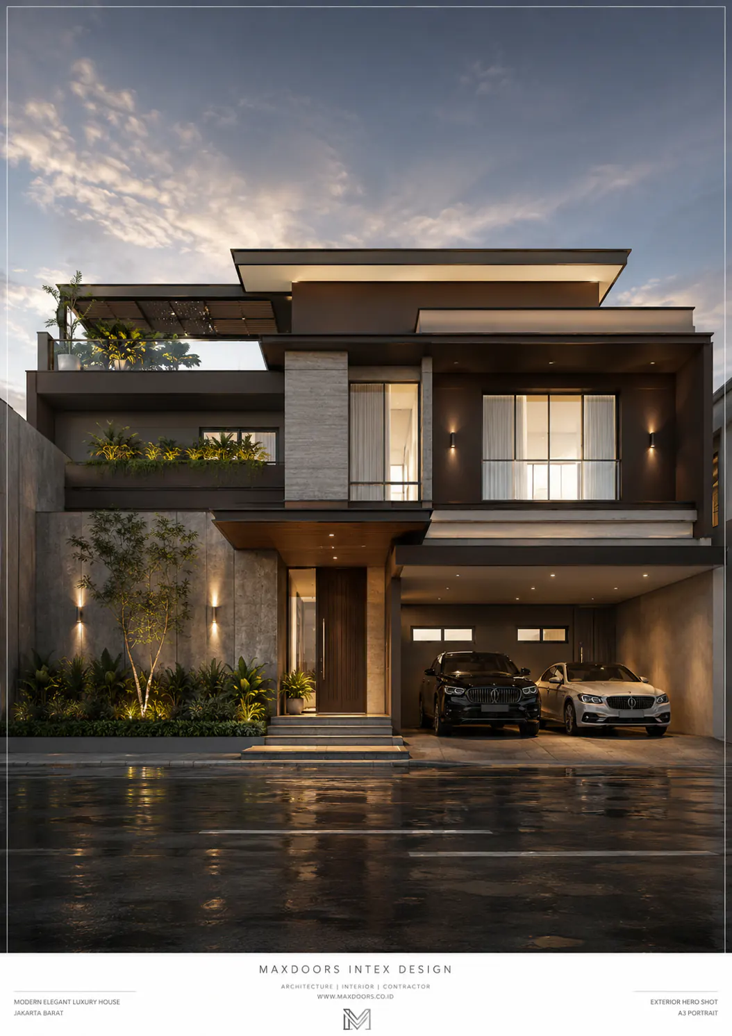 Design Rumah 10 m x20 m Jakarta